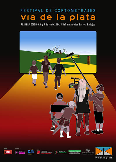 Cartel del Primer Festival de Cortometrajes Vía de la Plata